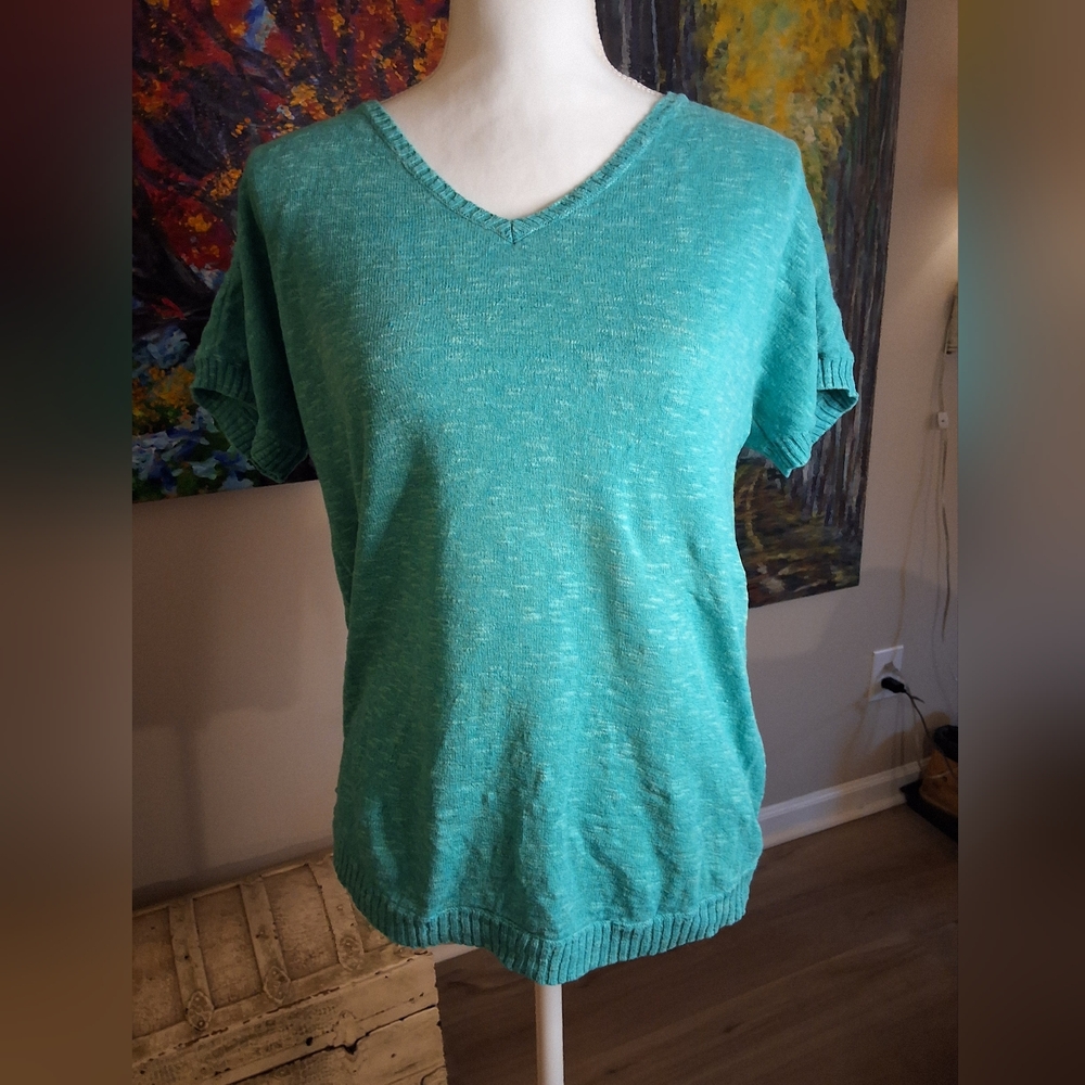 Eileen Fisher Teal Knit Garment